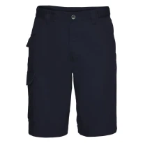 Bermuda de trabajo Multibolsillos en Twill de poliéster y algodón Russell - JE002M