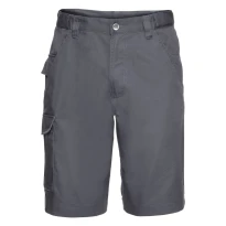 Bermuda de trabajo Multibolsillos en Twill de poliéster y algodón Russell - JE002M