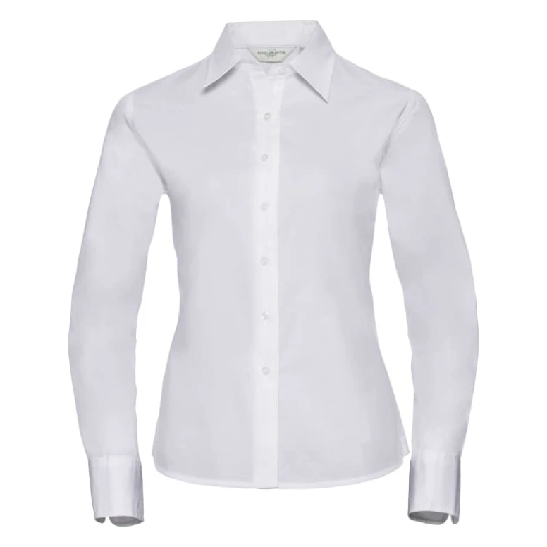 Camisa de trabajo Clásica de manga larga en Twill Mujer Russell - JE916F