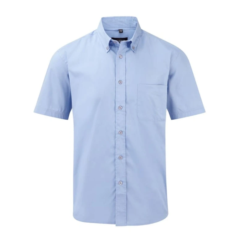Camisa de trabajo Clásica de manga corta 100% Algodón Twill Russell - JE917M