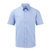 Camisa de trabajo Clásica de manga corta 100% Algodón Twill Russell - JE917M