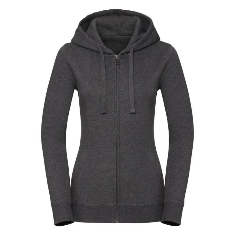 Sudadera de trabajo con capucha y cremallera Authentic Mujer Russell - JE263F