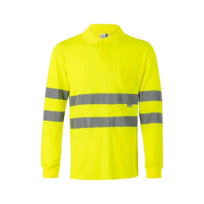 Polo de trabajo de manga larga Alta visibilidad Velilla 305514