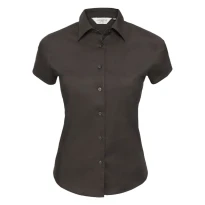 Stretch de manga corta Mujer Russell camisa de trabajo - JE947F