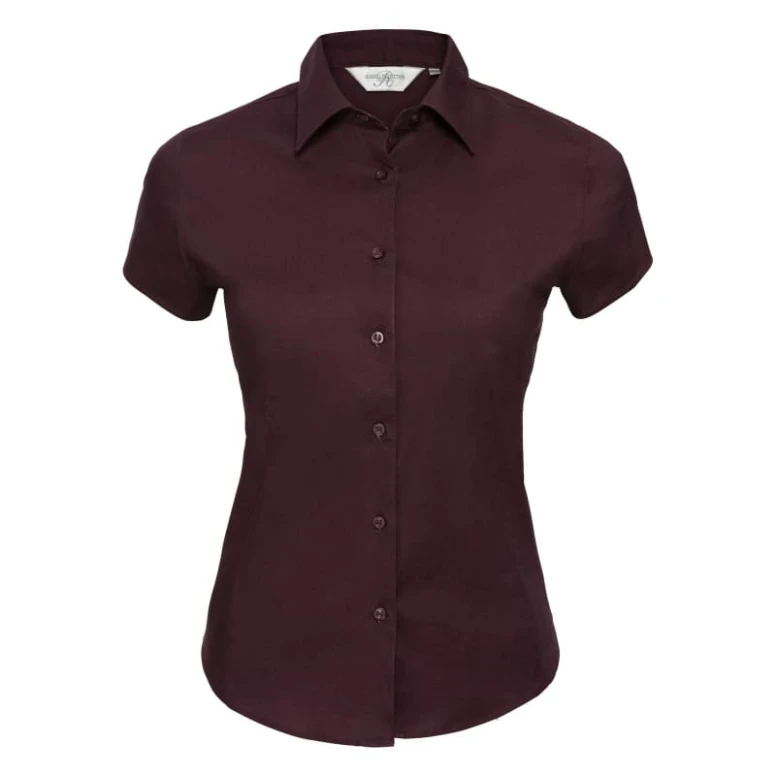 Stretch de manga corta Mujer Russell camisa de trabajo - JE947F
