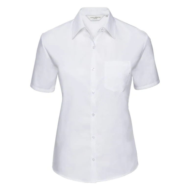 Camisa de trabajo de manga corta Mujer 100% Algodón Russell - JE937F