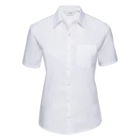 Camisa de trabajo de manga corta Mujer 100% Algodón Russell - JE937F