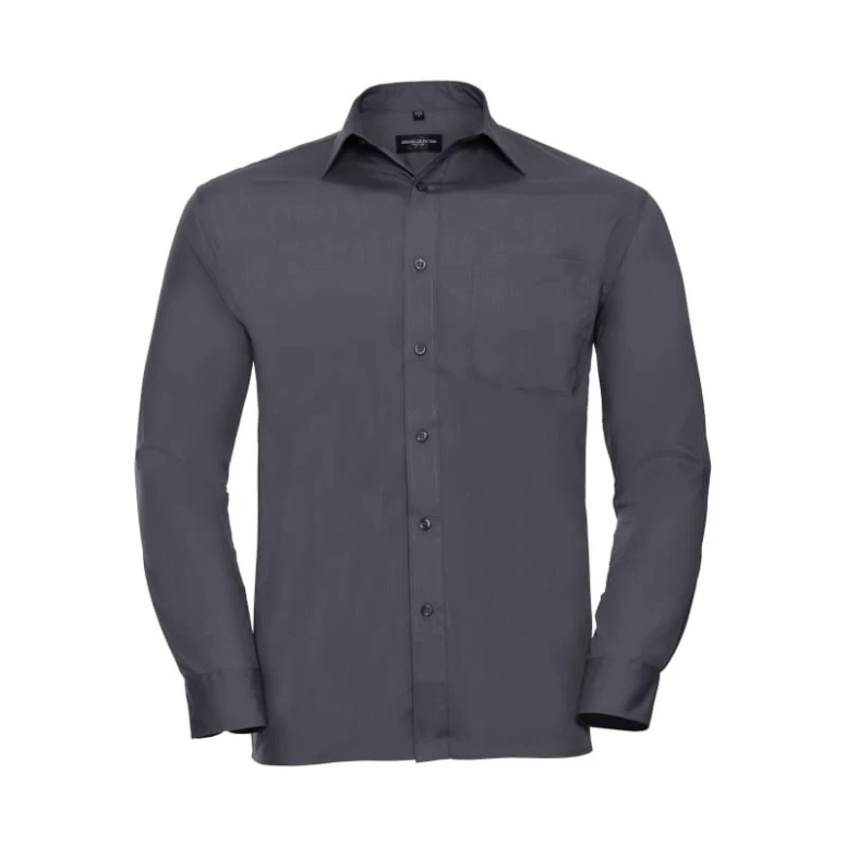 Camisa de trabajo en policotón de manga larga Russell - JE934M