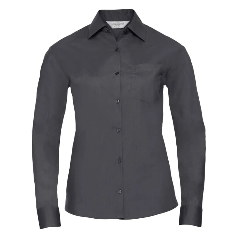 Camisa de trabajo en policotón de manga larga Mujer Russell - JE934F