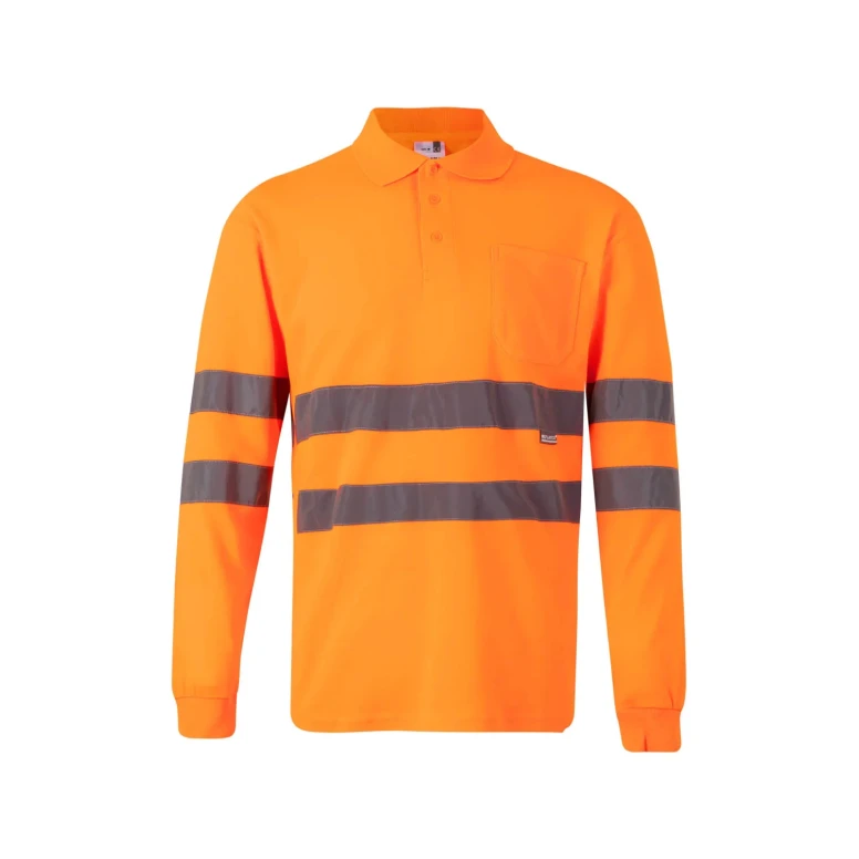 Polo de trabajo de manga larga Alta visibilidad Velilla 305514
