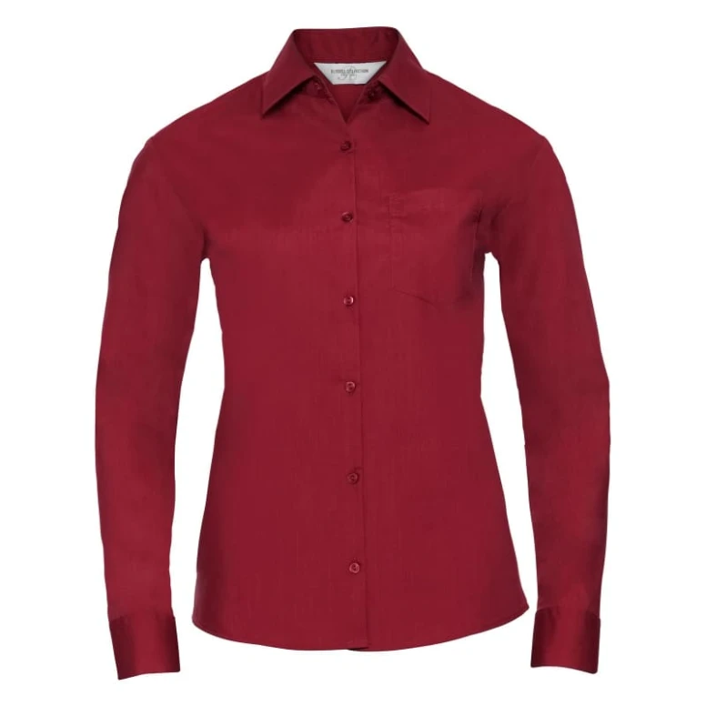 Camisa de trabajo en policotón de manga larga Mujer Russell - JE934F