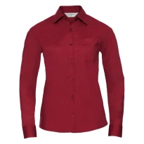 Camisa de trabajo en policotón de manga larga Mujer Russell - JE934F
