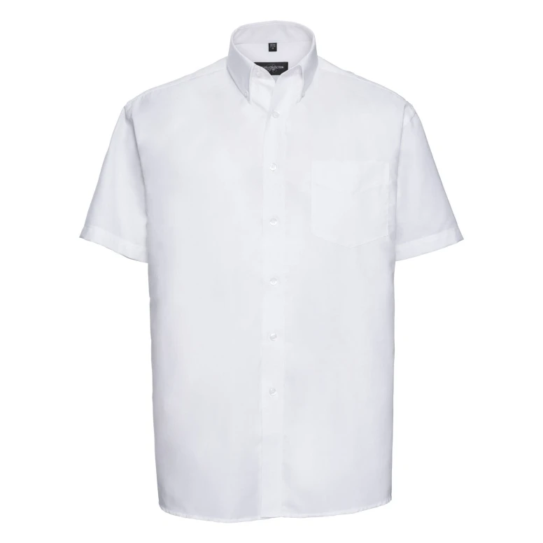 Camisa de trabajo Oxford Easy Care de manga corta Russell - JE933M