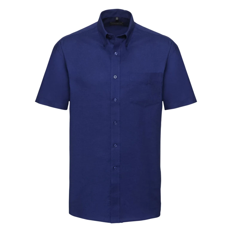 Camisa de trabajo Oxford Easy Care de manga corta Russell - JE933M