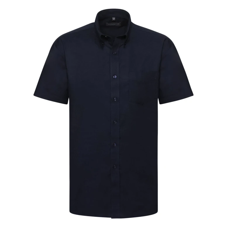 Camisa de trabajo Oxford Easy Care de manga corta Russell - JE933M