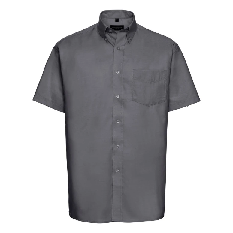 Camisa de trabajo Oxford Easy Care de manga corta Russell - JE933M