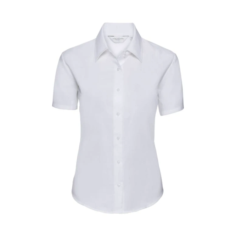 Camisa de trabajo Oxford Easy Care de manga corta Mujer Russell - JE933F
