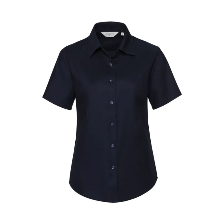 Camisa de trabajo Oxford Easy Care de manga corta Mujer Russell - JE933F