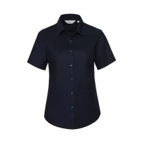 Camisa de trabajo Oxford Easy Care de manga corta Mujer Russell - JE933F