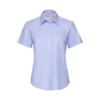 Camisa de trabajo Oxford Easy Care de manga corta Mujer Russell - JE933F