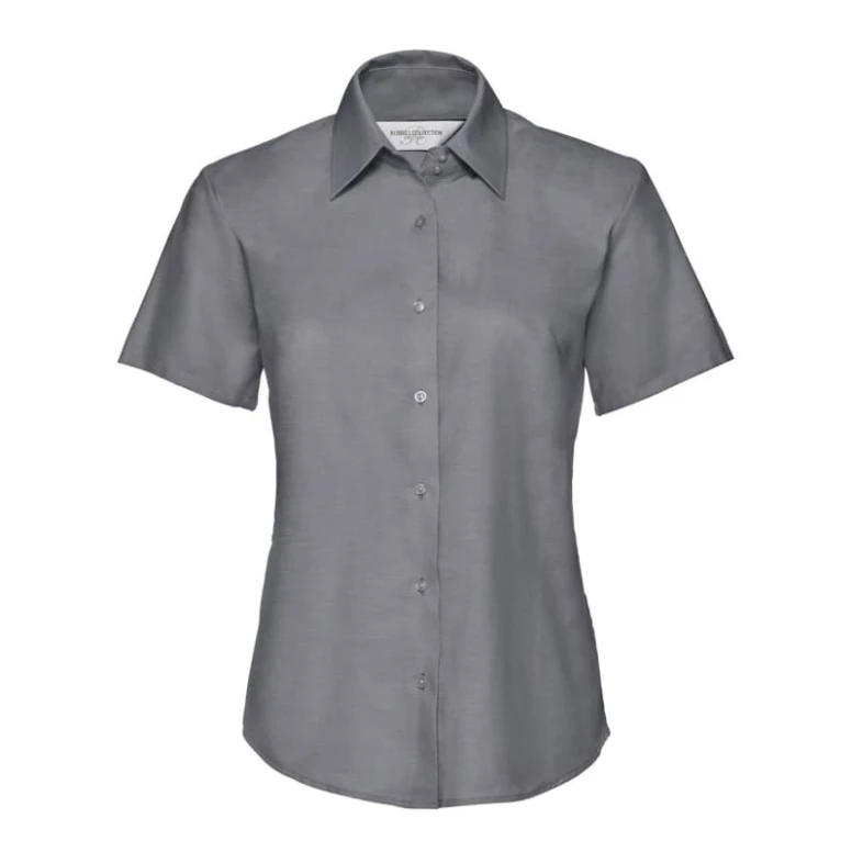 Camisa de trabajo Oxford Easy Care de manga corta Mujer Russell - JE933F