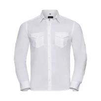 Camisa de trabajo de manga larga Enrollada Russell - JE918M 2