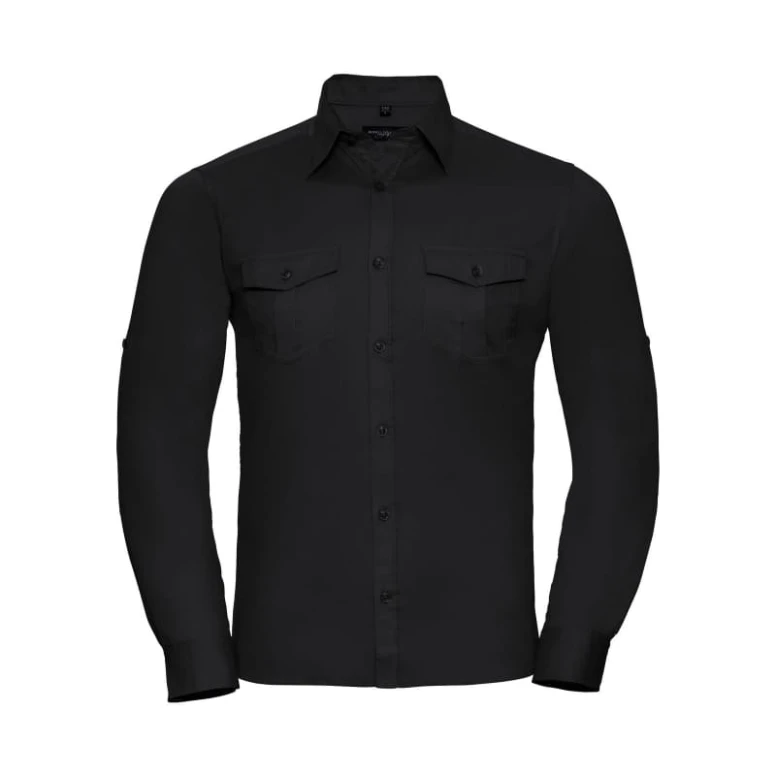 Camisa de trabajo de manga larga Enrollada Russell - JE918M