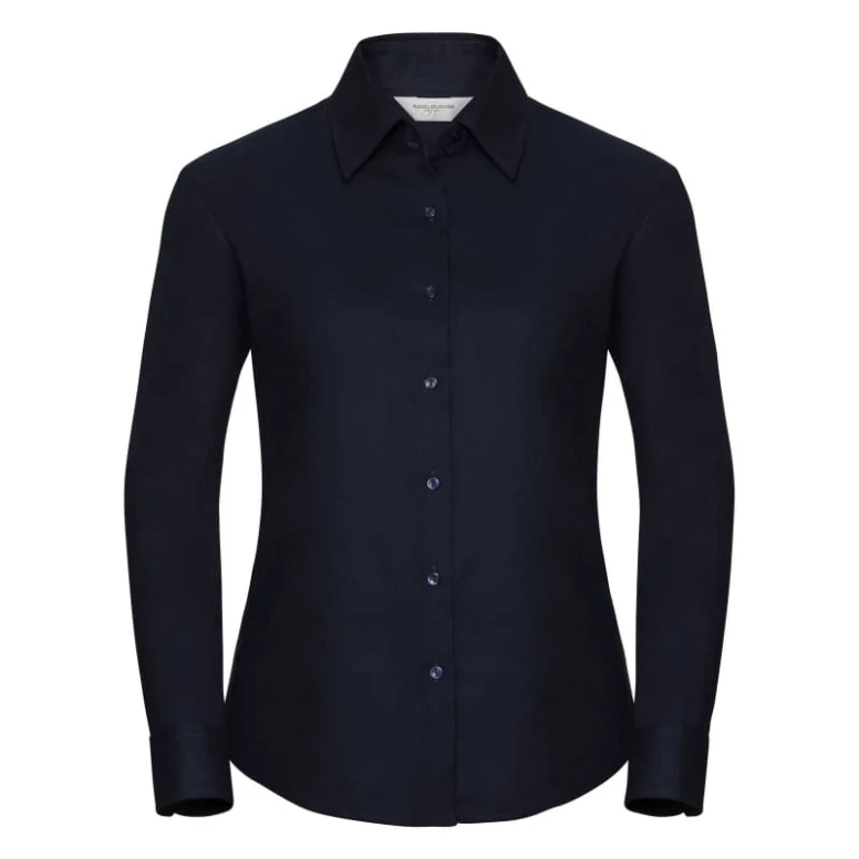Camisa de trabajo Easy Care Oxford de manga larga Mujer Russell - JE932F