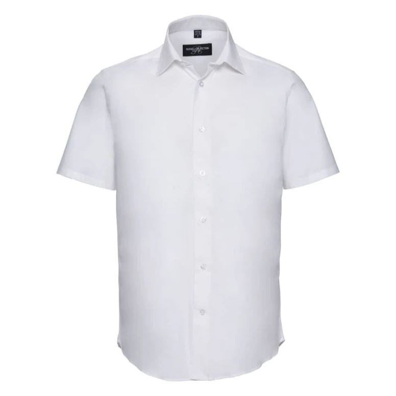 Stretch de manga corta camisa de trabajo Russell - JE947M