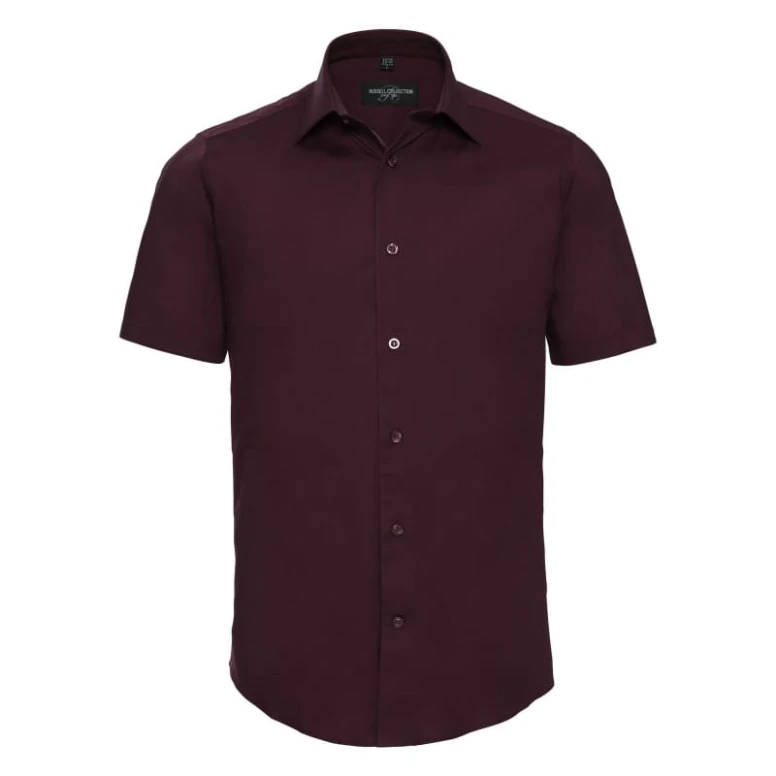 Stretch de manga corta camisa de trabajo Russell - JE947M