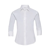 Camisa de trabajo con mangas 3/4 Easy Care Mujer Russell - JE946F
