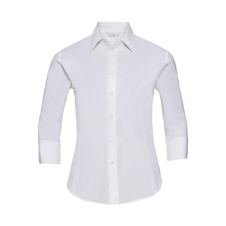 Camisa de trabajo con mangas 3/4 Easy Care Mujer Russell - JE946F