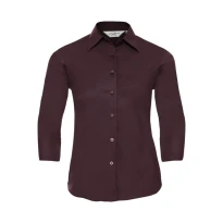 Camisa de trabajo con mangas 3/4 Easy Care Mujer Russell - JE946F