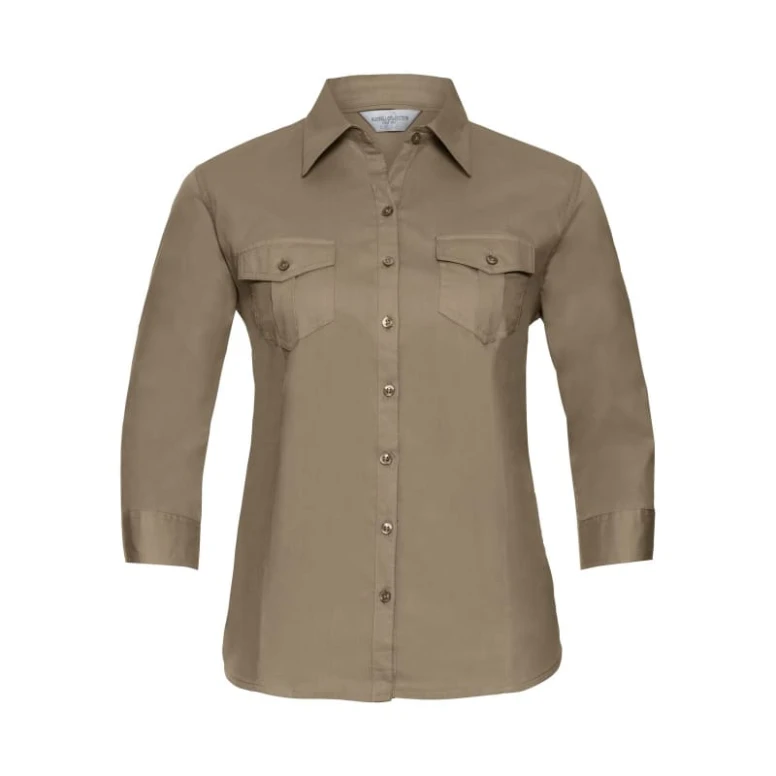 Camisa de trabajo mangas 3/4 Mujer Russell - JE918F