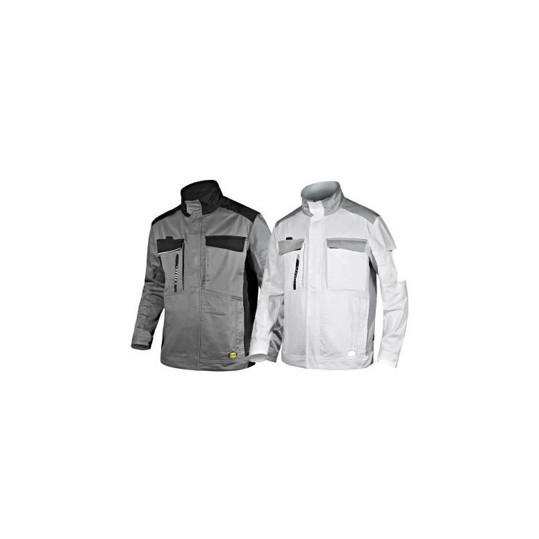 Liquidación total - Chaqueta de trabajo Multibolsillos Diadora de Twill WW Easywork Light 702.175344 Color Gris Talla 4XL