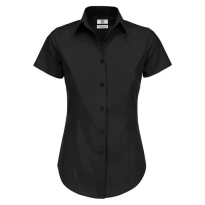 Camisa de trabajo Black Tie SSL de manga corta Mujer B&C Collection - BCSWP24