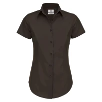 Camisa de trabajo Black Tie SSL de manga corta Mujer B&C Collection - BCSWP24