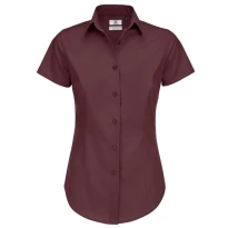 Camisa de trabajo Black Tie SSL de manga corta Mujer B&C Collection - BCSWP24
