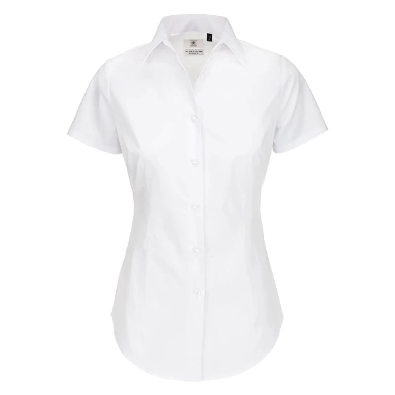 Camisa de trabajo Black Tie SSL de manga corta Mujer B&C Collection - BCSWP24