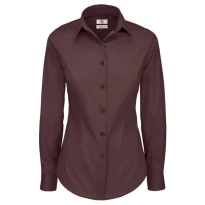 Camisa de trabajo Black Tie LSL Stretch Mujer B&C Collection - BCSWP23