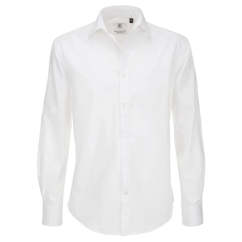 Camisa de trabajo Black Tie LSL de manga larga B&C Collection - BCSMP21