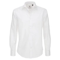 Camisa de trabajo Black Tie LSL de manga larga B&C Collection - BCSMP21