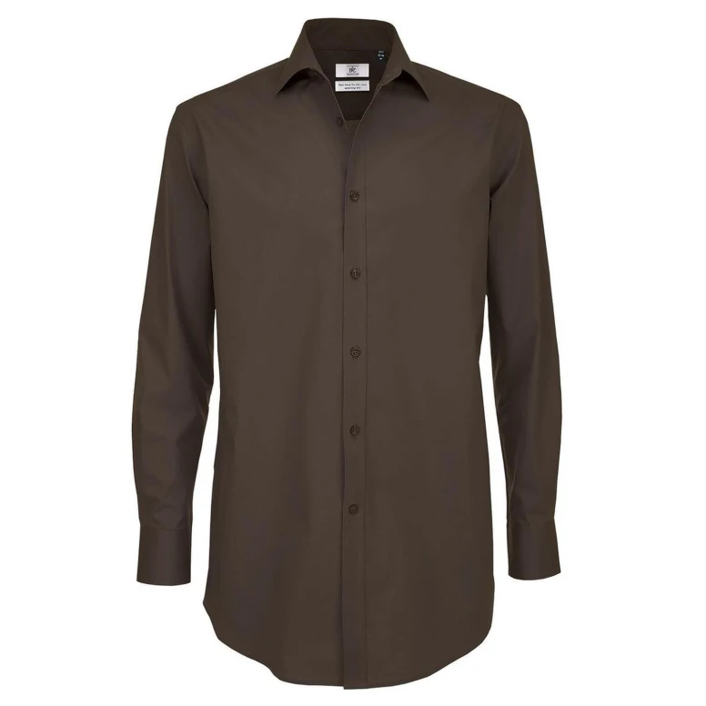 Camisa de trabajo Black Tie LSL de manga larga B&C Collection - BCSMP21