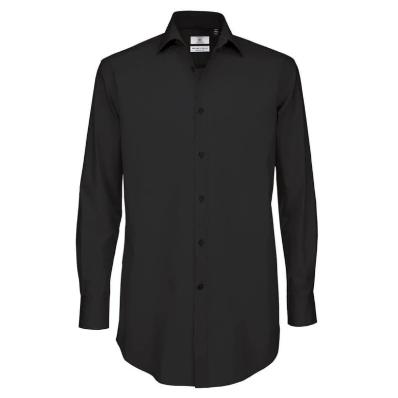 Camisa de trabajo Black Tie LSL de manga larga B&C Collection - BCSMP21