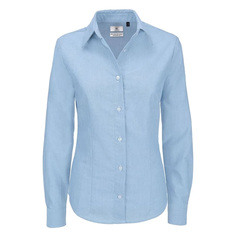 Camisa de trabajo Oxford de manga larga Mujer B&C Collection - BCSWO03