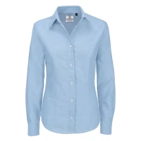 Camisa de trabajo Oxford de manga larga Mujer B&C Collection - BCSWO03