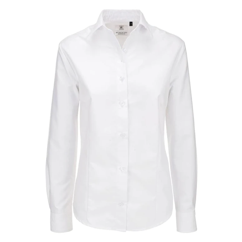 Camisa de trabajo Oxford de manga larga Mujer B&C Collection - BCSWO03