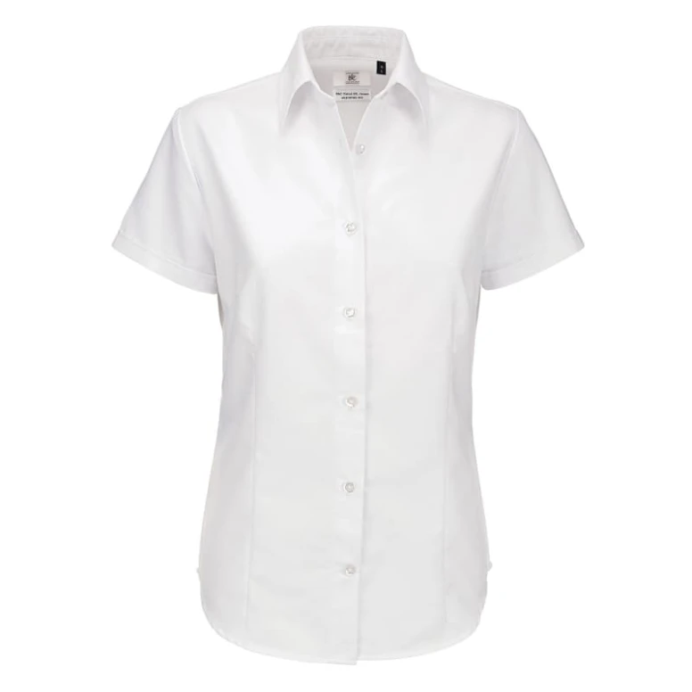 Camisa de trabajo Oxford de manga corta Mujer B&C Collection - BCSWO04