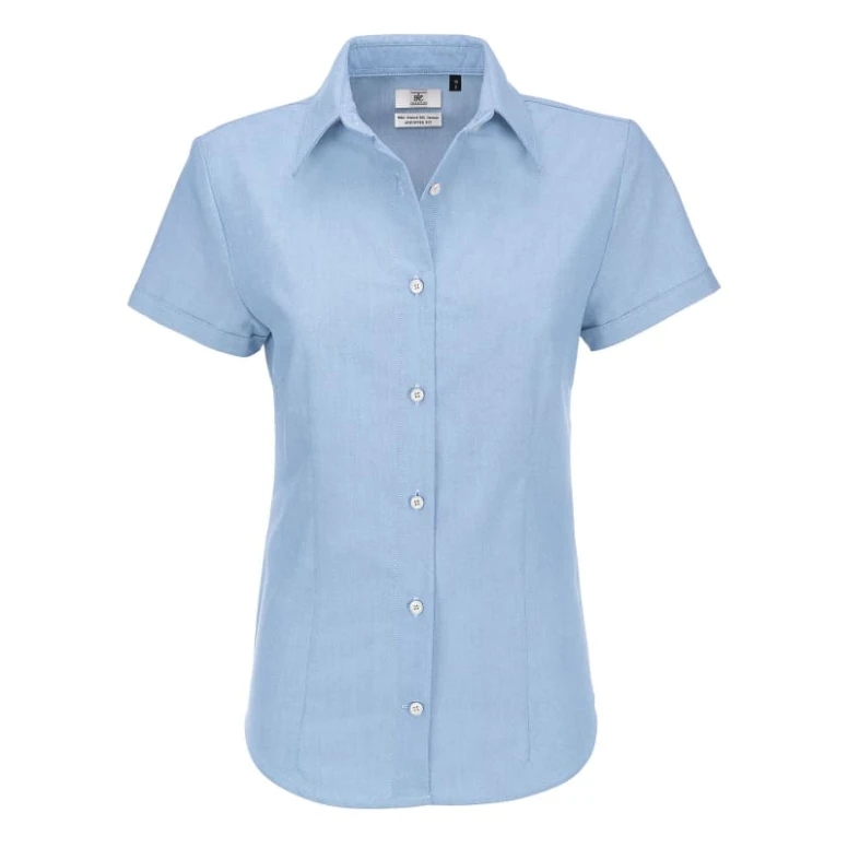 Camisa de trabajo Oxford de manga corta Mujer B&C Collection - BCSWO04