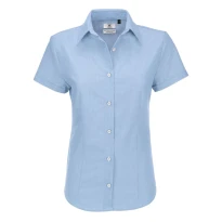 Camisa de trabajo Oxford de manga corta Mujer B&C Collection - BCSWO04